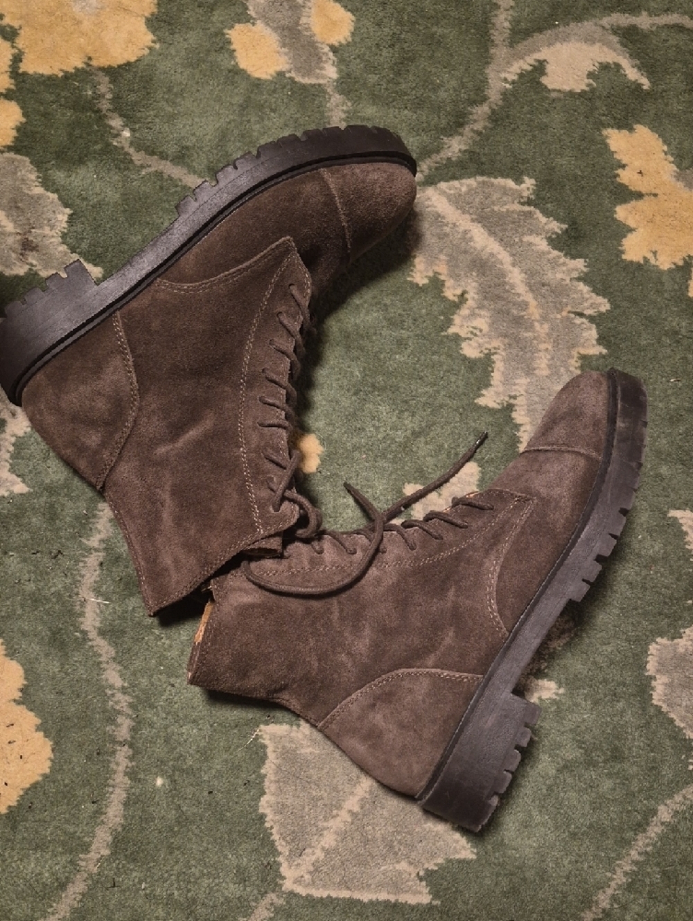 Lucky Brand Men's Dark Brown Suede Chukka Lace-Up Boots - Picture 9 of 10